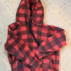NSF Lisse Hoodie Distressed Gingham Size Large